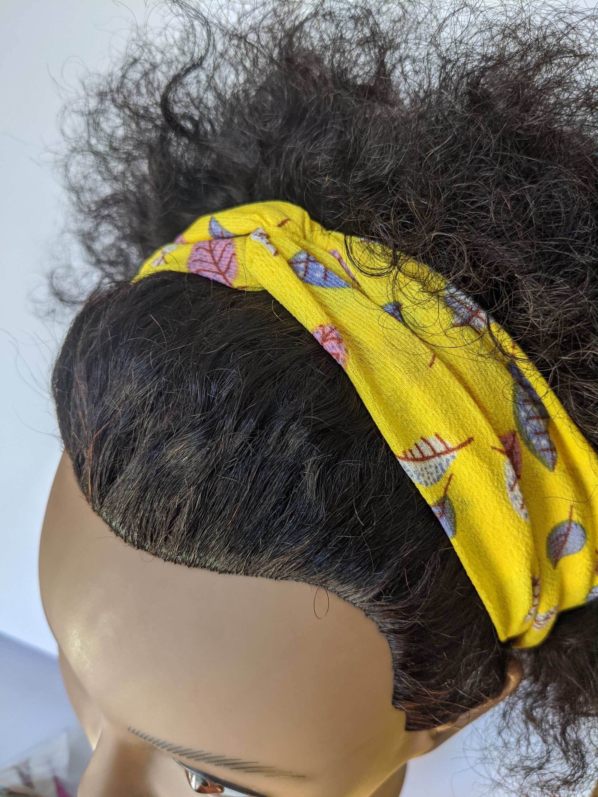 Yellow-Satin-headband-protective-hairstyle-nation